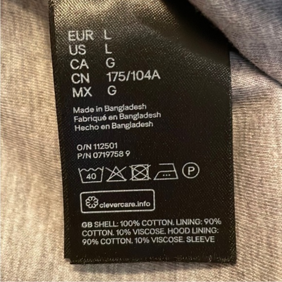 DIVIDED Women’s Black Hooded Full Zip Utility Jacket Size L - Picture 6 of 7